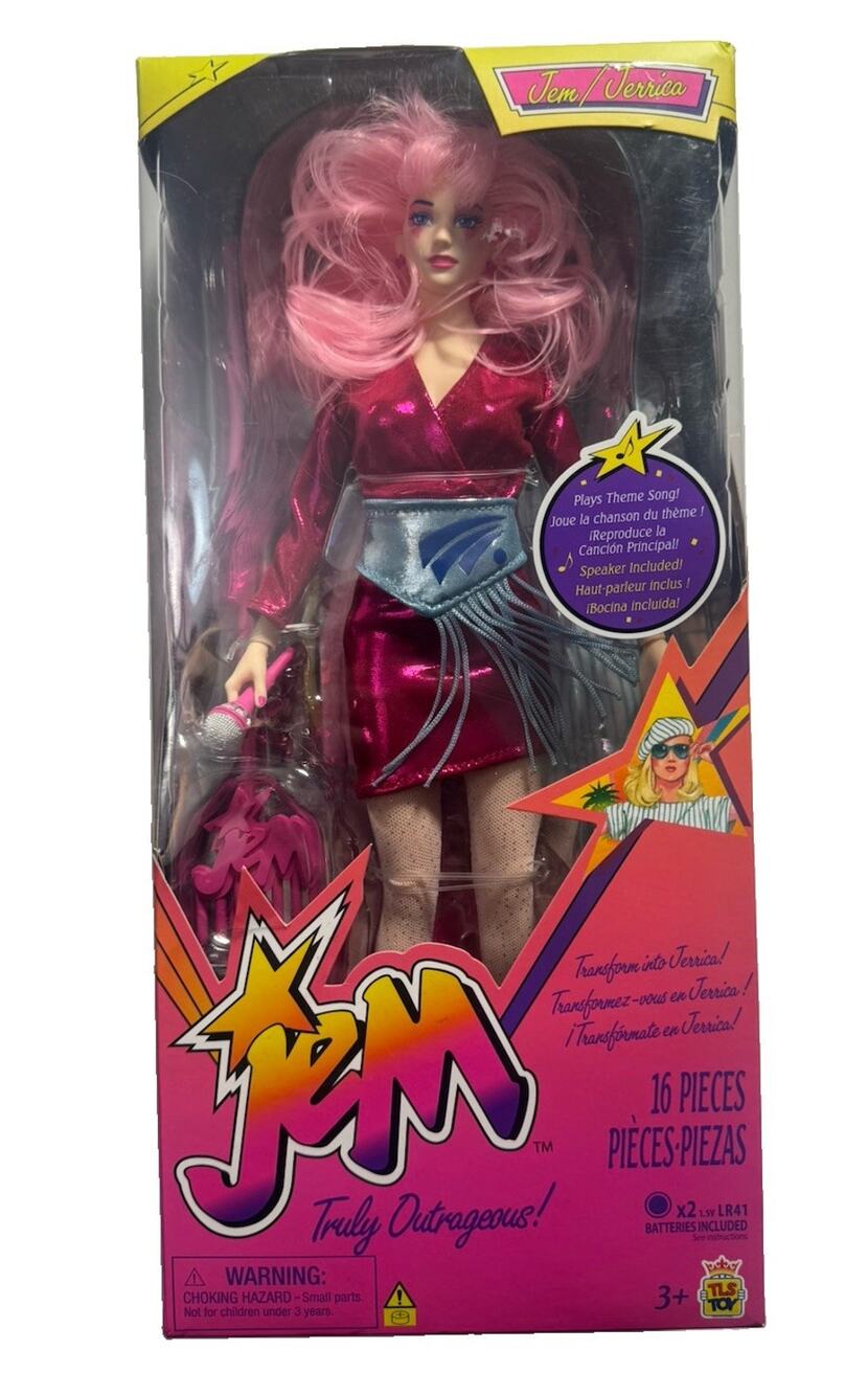Jem and the Holograms Jem Truly Outrageous Doll New Version 16 Piece TLS